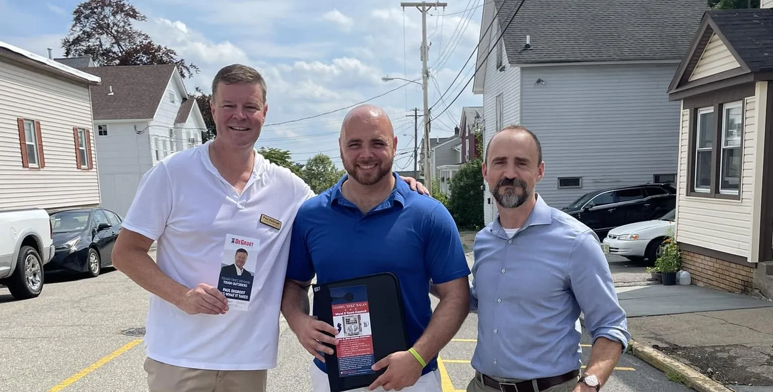 Joe Bock canvassing